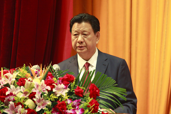 中国企业联合会、中国企业家协会会长王忠禹作大会主旨发言